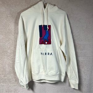 Parra Medicated Hoodie Mens Medium Cream Off White